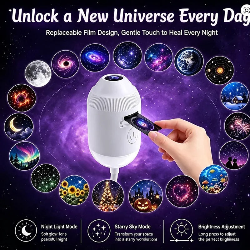 2-in-1 Galaxy Projector & Night Light