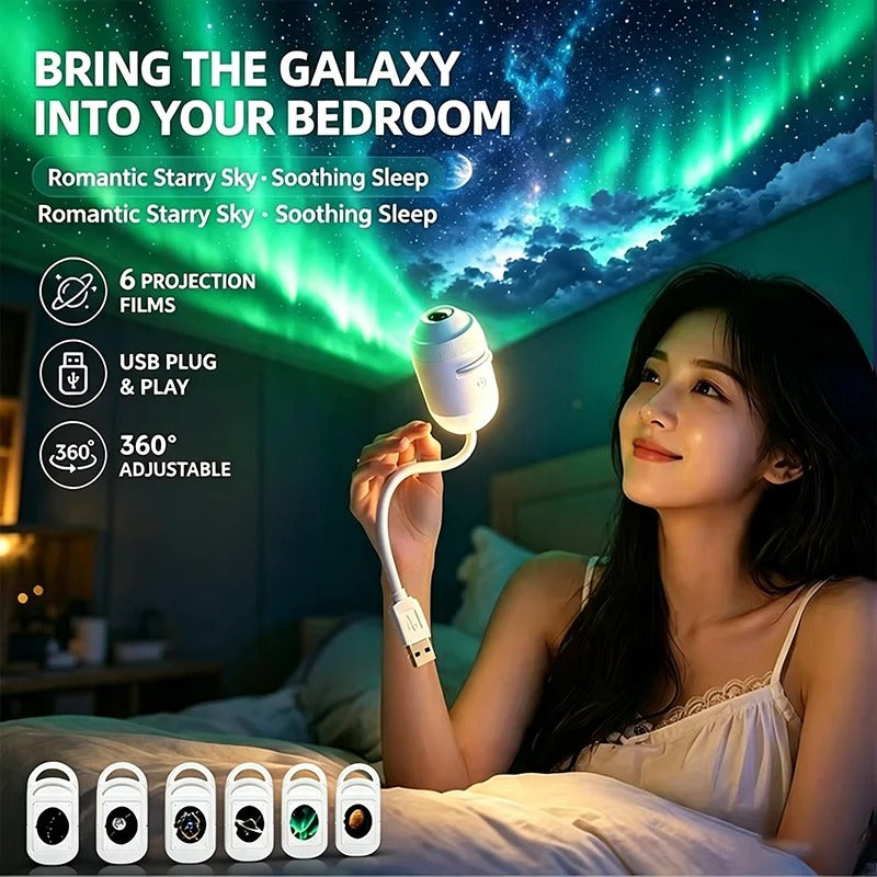 2-in-1 Galaxy Projector & Night Light
