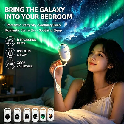 2-in-1 Galaxy Projector & Night Light