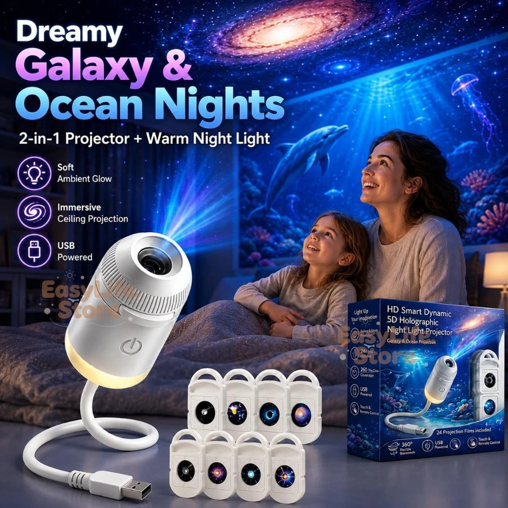 2-in-1 Galaxy Projector & Night Light