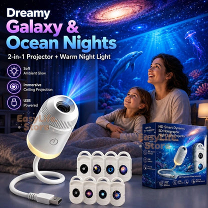 2-in-1 Galaxy Projector & Night Light