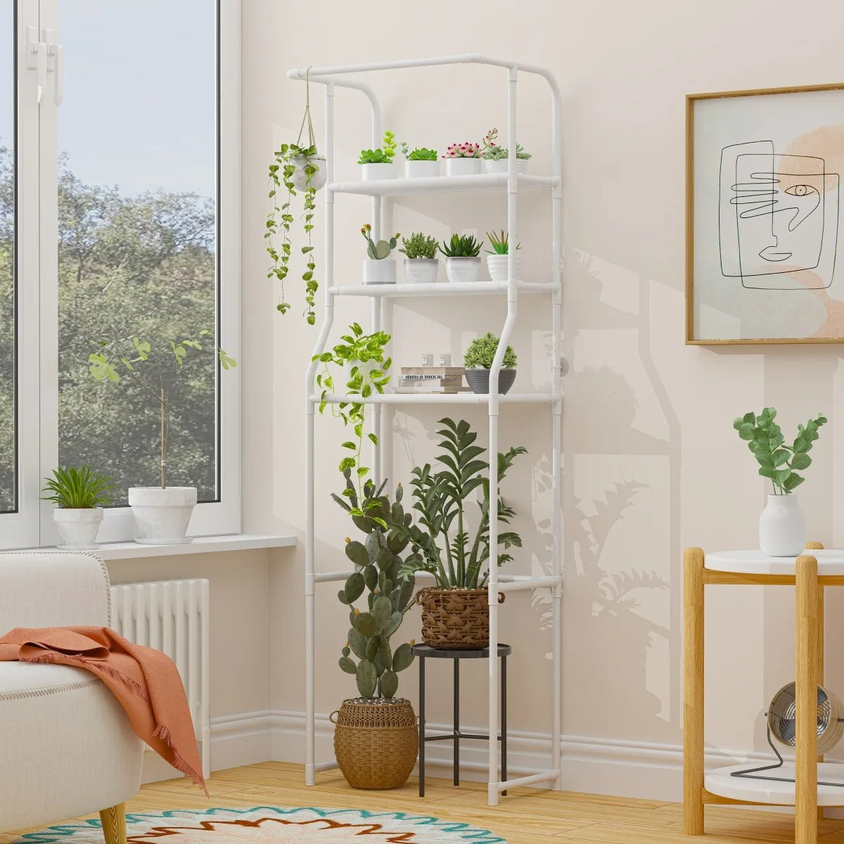 2 Tier Over the Toilet Rack, Stainless Steel