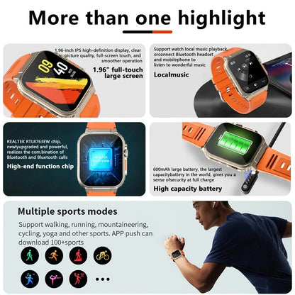 LIGE Ultra Smartwatch with Bluetooth Call & TWS
