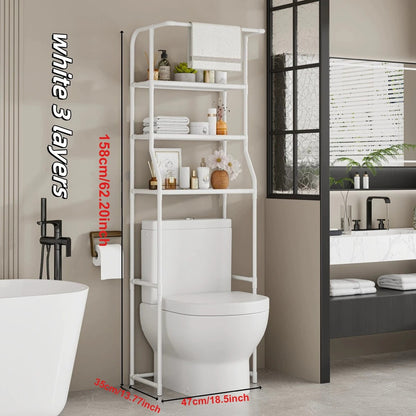 2 Tier Over the Toilet Rack, Stainless Steel