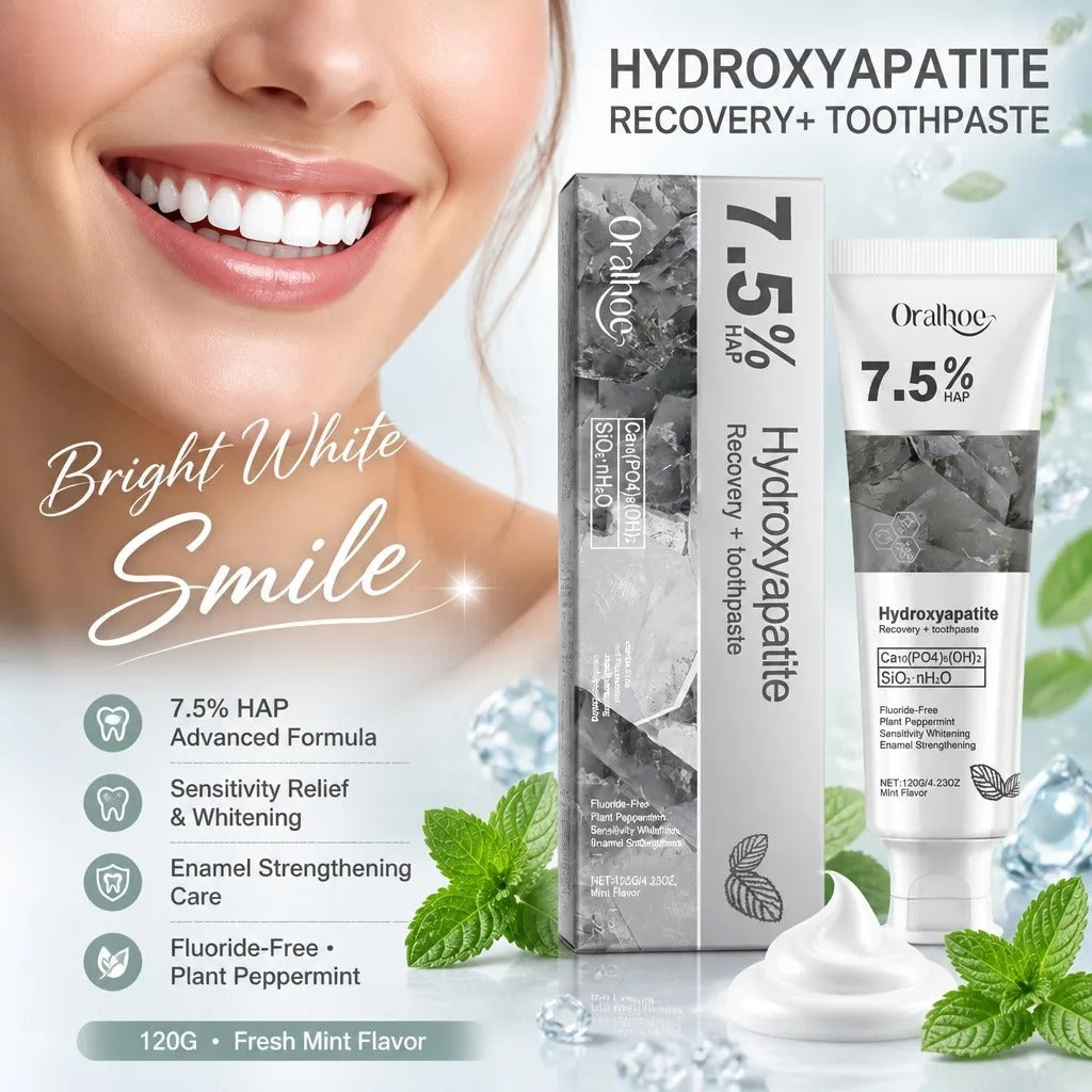 7.5% Nano Hydroxyapatite Fluoride Toothpaste for Teeth Whitening