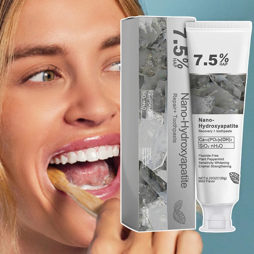 7.5% Nano Hydroxyapatite Fluoride Toothpaste for Teeth Whitening