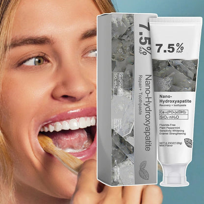 7.5% Nano Hydroxyapatite Fluoride Toothpaste for Teeth Whitening