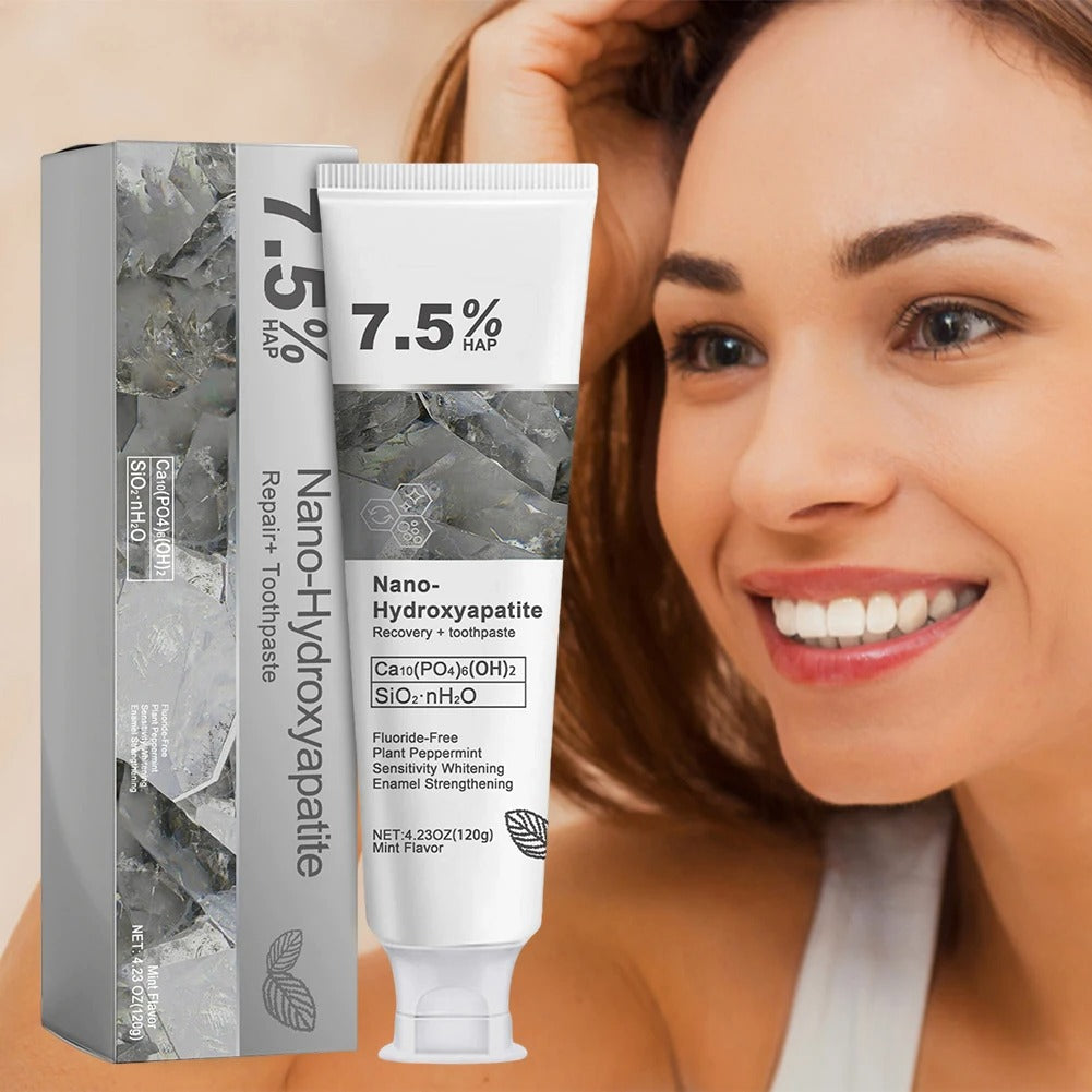 7.5% Nano Hydroxyapatite Fluoride Toothpaste for Teeth Whitening