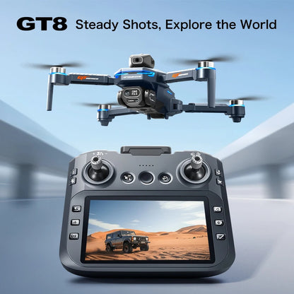 Foldable GPS Drone with HD Camera, Large Screen Remote & Obstacle Avoidance