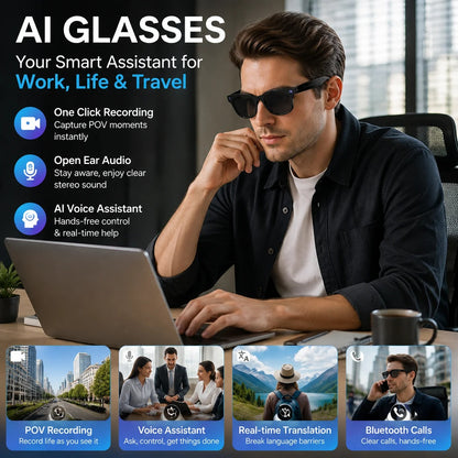 Smart Wireless Bluetooth Glasses
