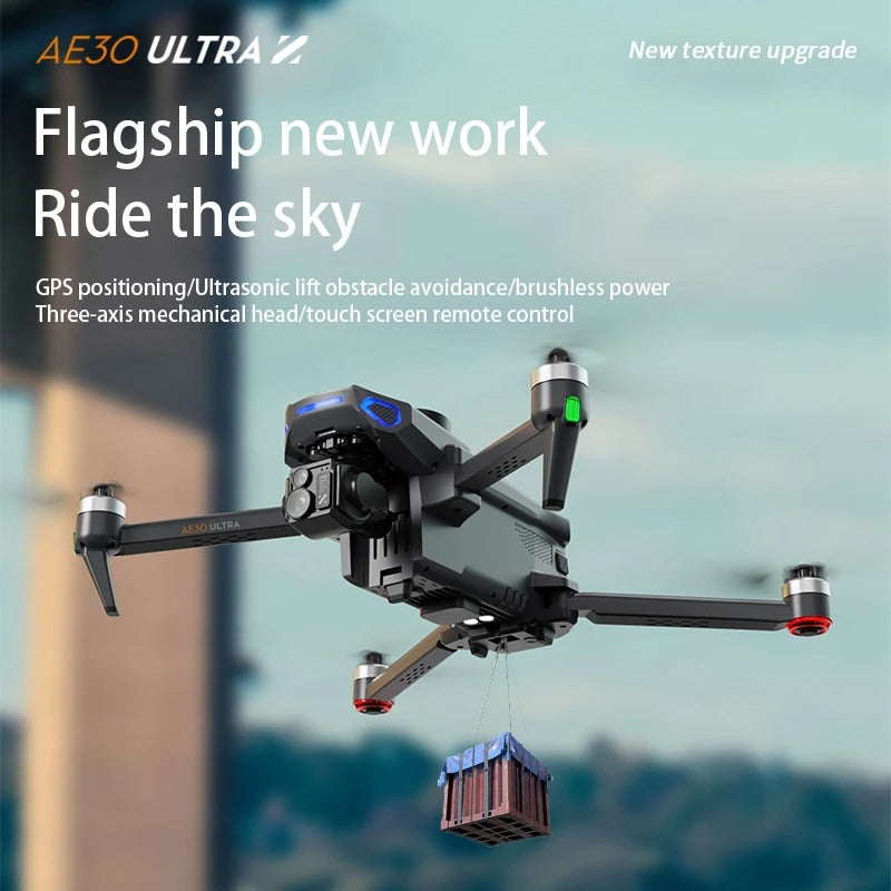Foldable GPS Drone with HD Camera, Large Screen Remote & Obstacle Avoidance