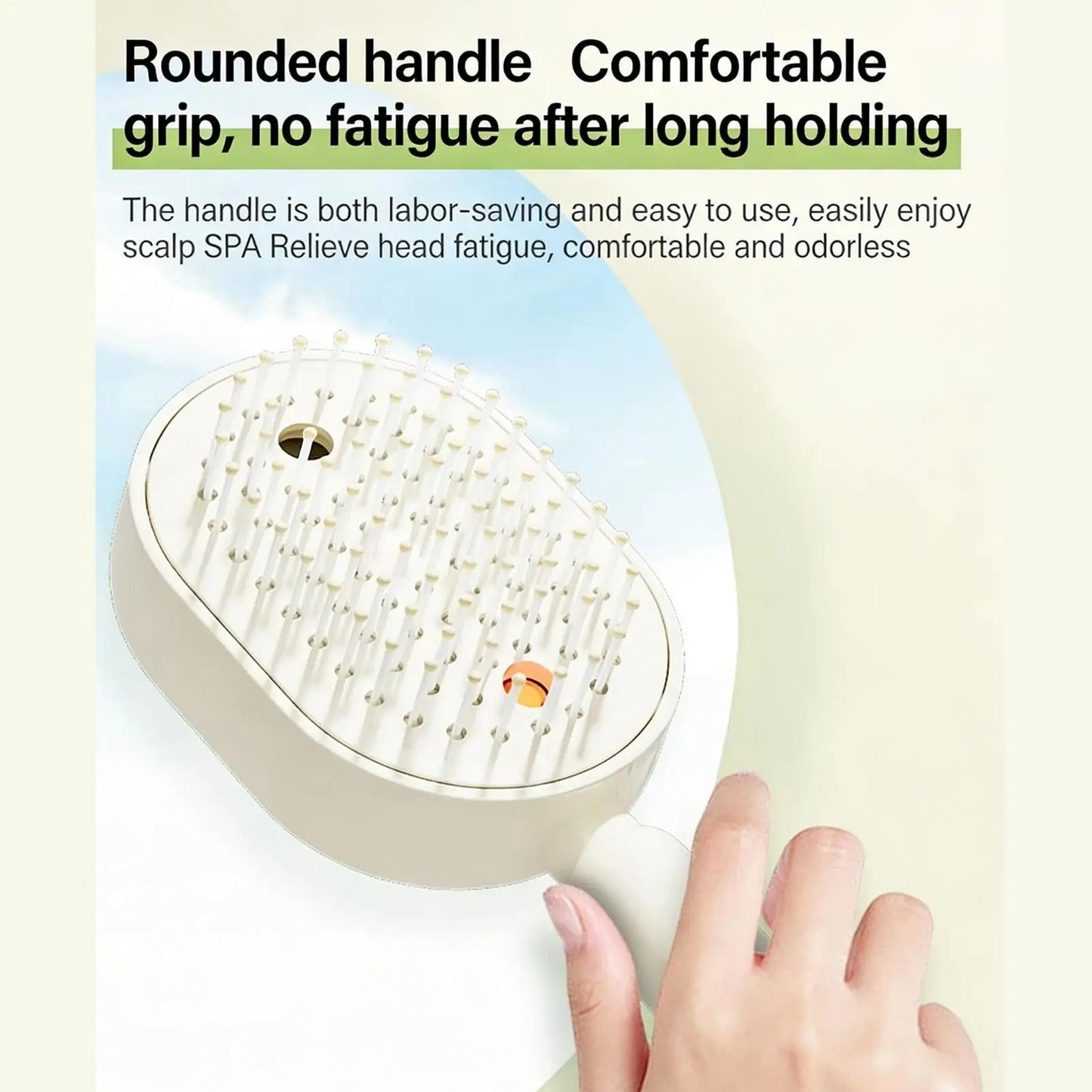 Steam Brush | Rechargeable Detangling Tool with Oil