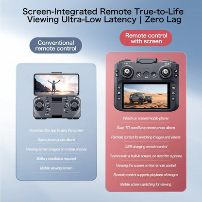 Foldable GPS Drone with HD Camera, Large Screen Remote & Obstacle Avoidance