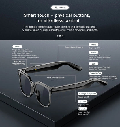 Smart Wireless Bluetooth Glasses