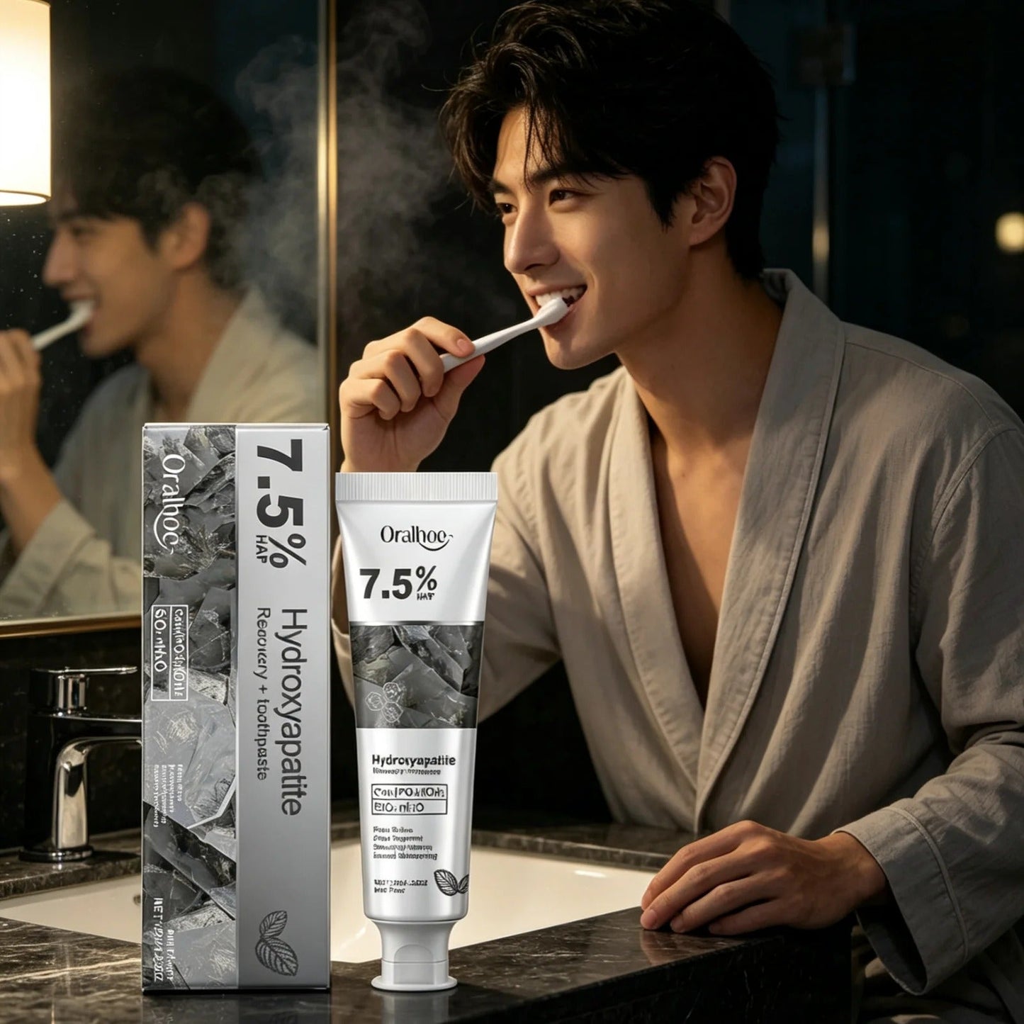7.5% Nano Hydroxyapatite Fluoride Toothpaste for Teeth Whitening