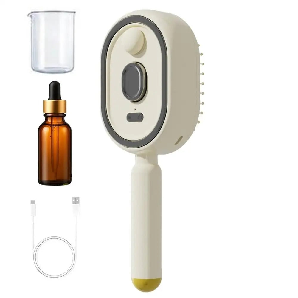 Steam Brush | Rechargeable Detangling Tool with Oil